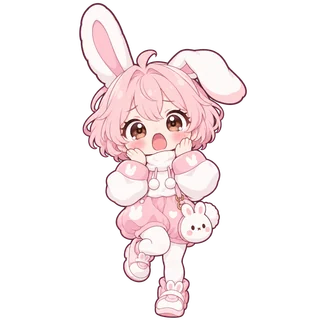 感情だだ漏れうさぎのオリジナルキャラクター
